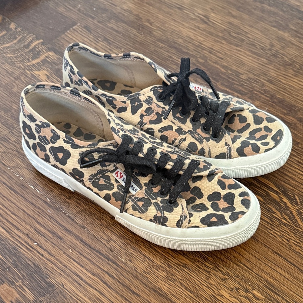 Superga Leopard Print Sneakers